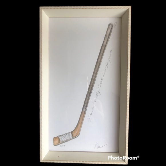 Kolene Spicher Vintage Prints. Hockey Stick & Skate. Signed & Numbered. Set. - Picture 4 of 6